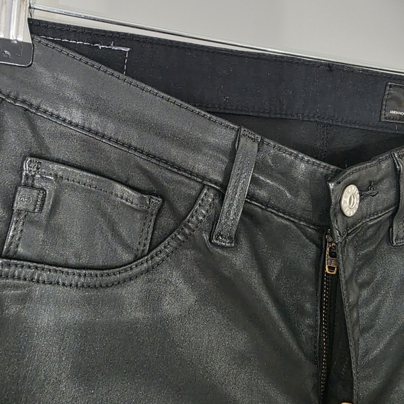 AG Adriano Goldschmied‎ Legging Ankle in Leatherette Black Pants Size 27 NEW - Picture 5 of 12